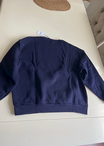 l Beden mavi Renk Mavi Baskılı Kadın Sweatshirt