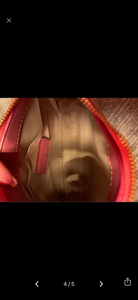 Gucci vintage pembe çanta - Görsel 4