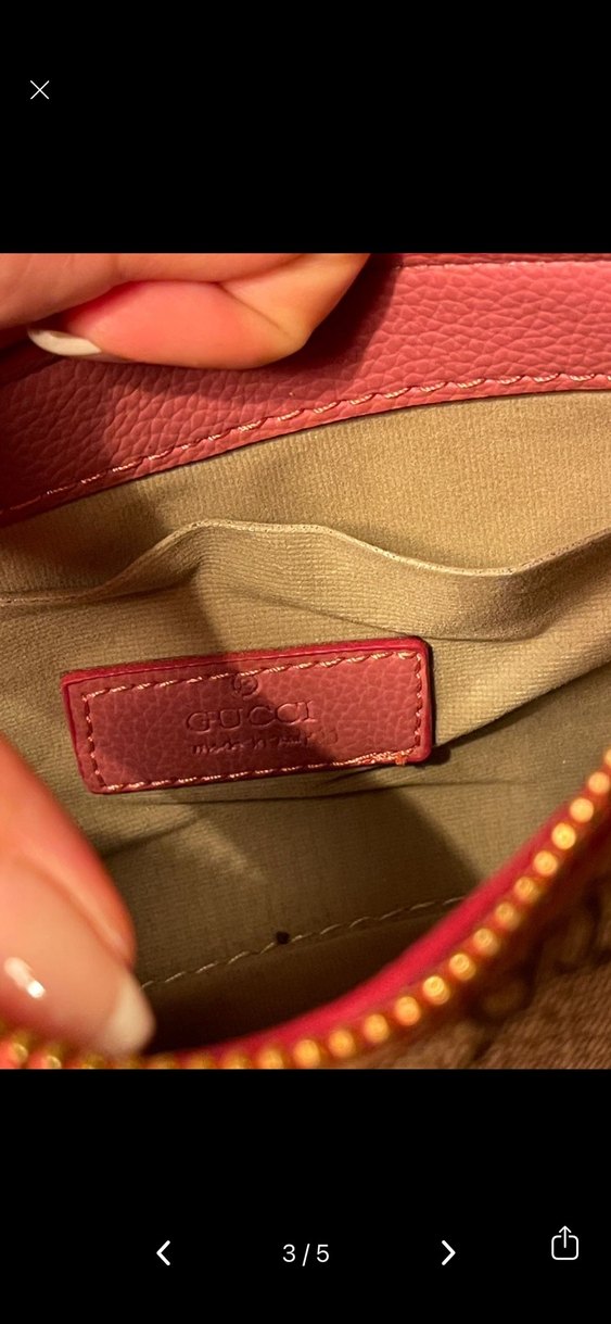 Gucci vintage pembe çanta - Görsel 3