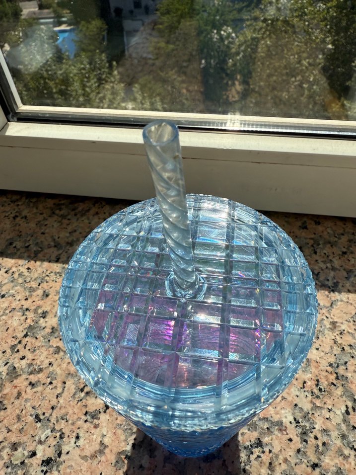 Mavi Starbucks Bardak ve Pipet - Görsel 3