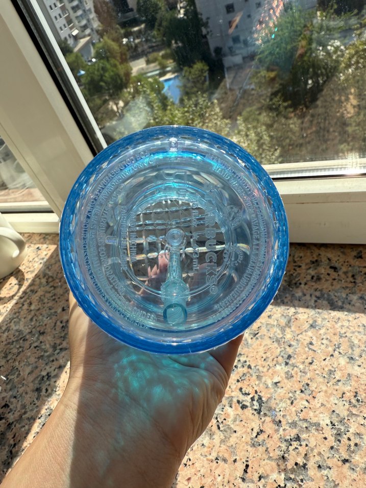 Mavi Starbucks Bardak ve Pipet - Görsel 4