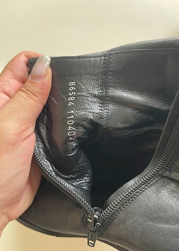 Siyah Deri vintage Kadın Bot - Görsel 6