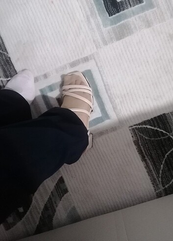 38 Beden ten rengi Renk Kısa topuklu ayakkabı