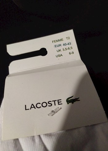 Lacoste Beyaz Erkek Çorap - Görsel 3