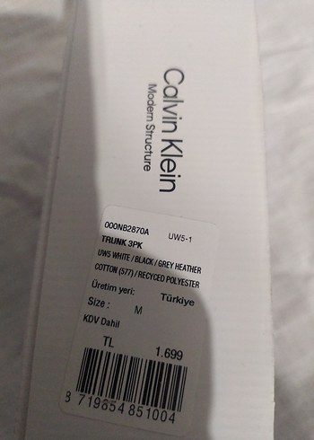Calvin Klein Erkek Boxer 3'lü Kutu - Görsel 2