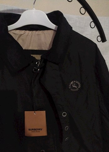 Burberry Siyah Erkek Mont - Görsel 2