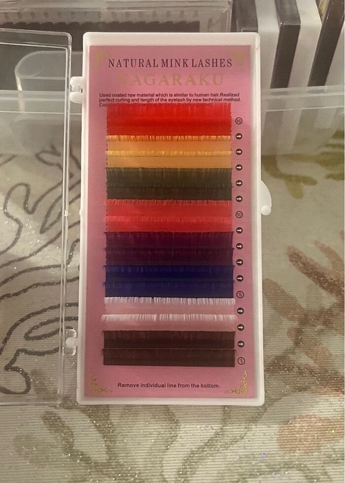 NAGARAKU  Renkli Klasik Kirpik D Kıvrım - Görsel 2