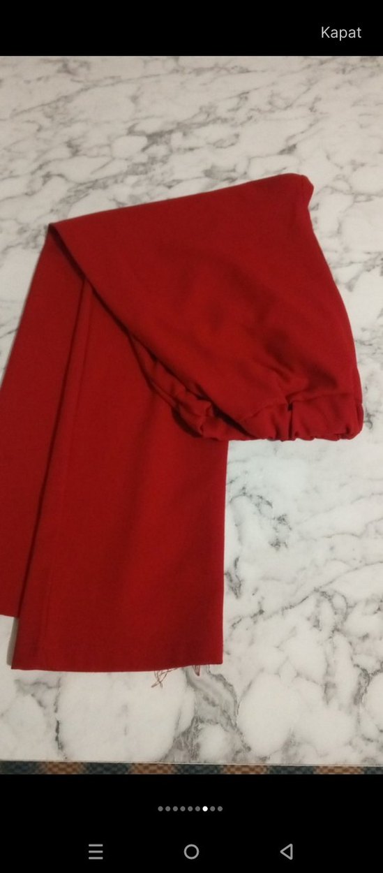 kırmızı mevsimlik tunik takım - Görsel 2