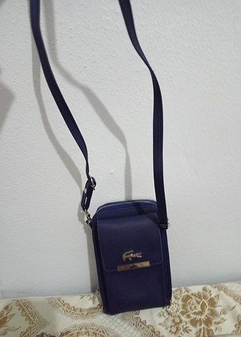 Lacivert Deri Kadın Çapraz Çanta - Görsel 4