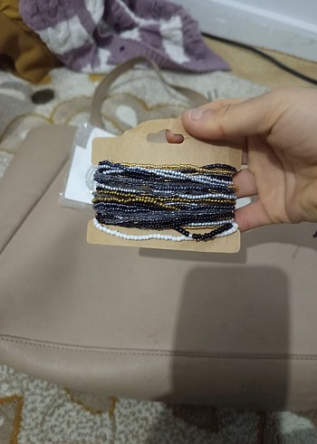 Bohem Çok Renkli Mini Boncuklu Küpe Seti ve boncuklu bilezik - Görsel 5