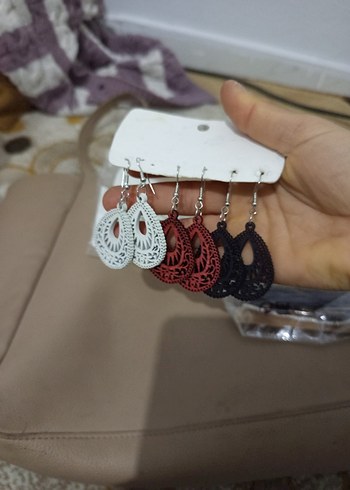 Bohem Çok Renkli Mini Boncuklu Küpe Seti ve boncuklu bilezik - Görsel 2