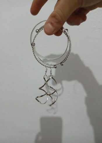 Bohem Çok Renkli Mini Boncuklu Küpe Seti ve boncuklu bilezik - Görsel 7