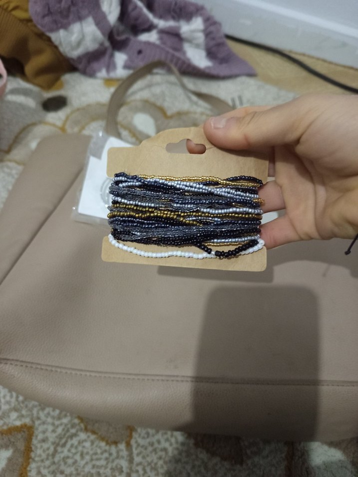 Bohem Çok Renkli Mini Boncuklu Küpe Seti ve boncuklu bilezik - Görsel 5