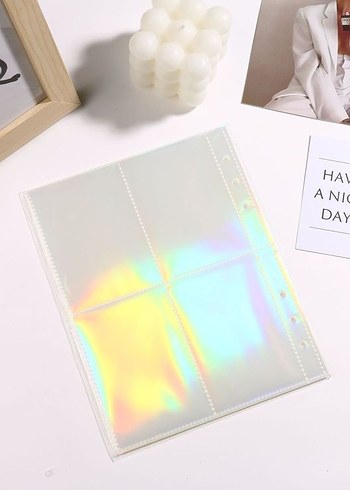 Hologramlı binder sayfası