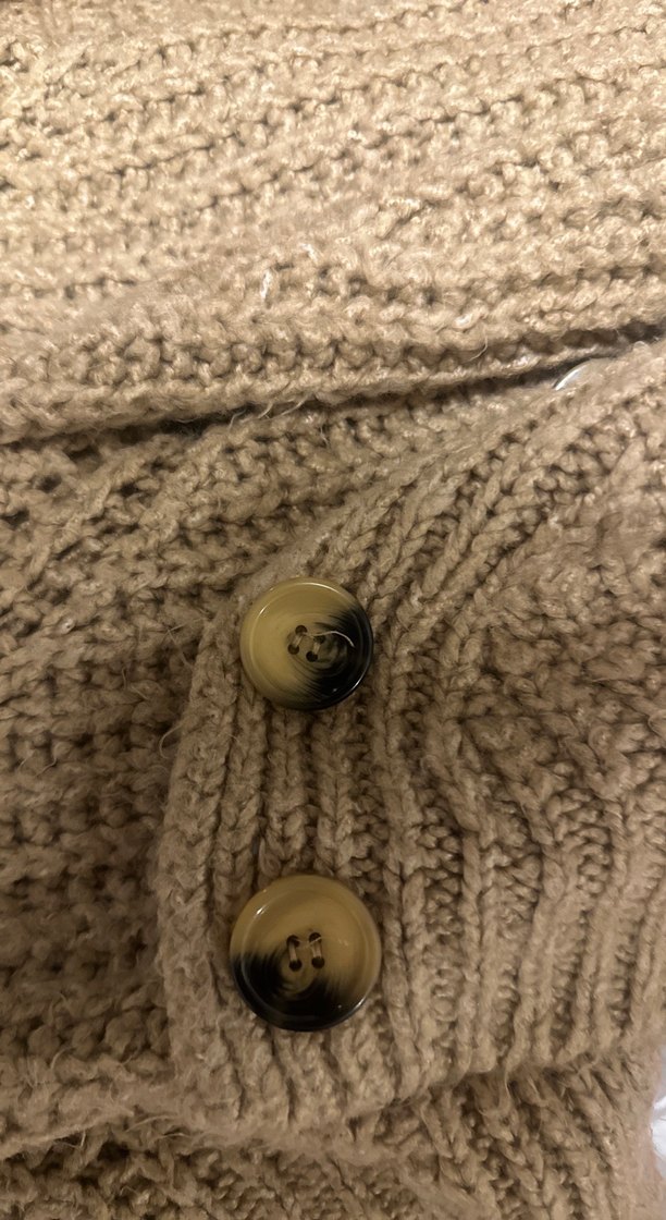 Bohem Tarzı Uzun Kollu Kahverengi Triko Kazak - Görsel 3