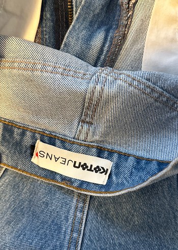 s Beden mavi Renk Gevşek Kesim Baskılı Mini Kot Şort