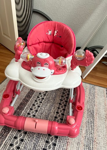 Prego Pembe Renkli Bebek Yürüteci