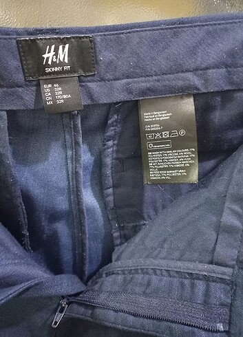 38 Beden lacivert Renk H&M SPOR HAFÎF PANTALON 28/32