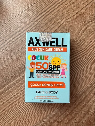 Axwell çocuk güneş kremi