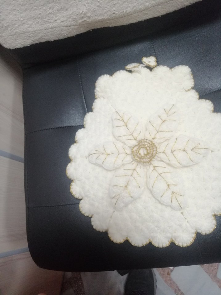 Beyaz Nakışlı çeyizlik lif - Görsel 3