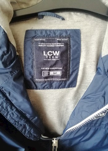 Mavi Fermuarlı Erkek Yağmurluk - Görsel 3