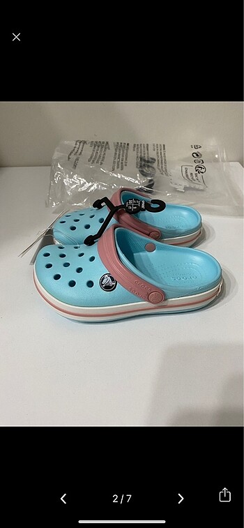 Crocs Crocs Crocband Clog K/T Ice Blue/White TerlikUnisex Cocuk