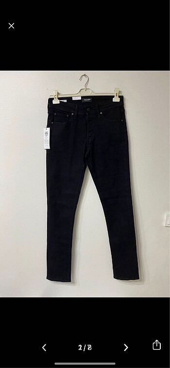 Jack & Jones Erkek JUIGLENN JJORIGINAL NA 029 NOOS, Black Denim,
