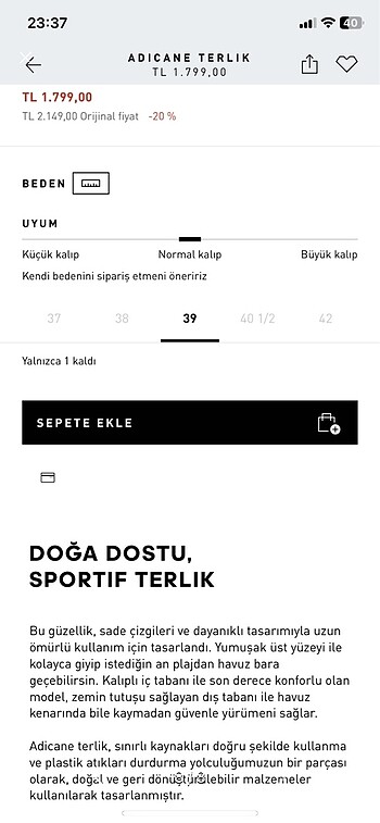 Adidas Orjınal Adidas sıfır ürün