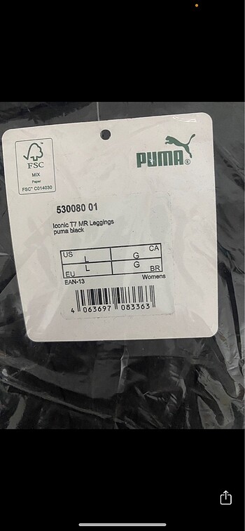 m Beden siyah Renk Puma Iconic T7 MR Leggings Tayt M beden