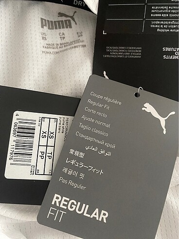 xs Beden beyaz Renk Puma tişört