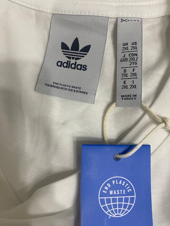 Adidas Erkek Beyaz Kısa Kollu Tişört - Görsel 5