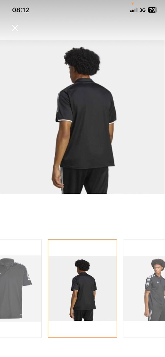 Erkek Siyah Kısa Kollu Spor Tişört - Görsel 3