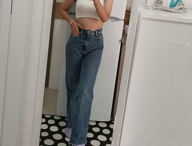 Zara Lacivert kot pantolon
