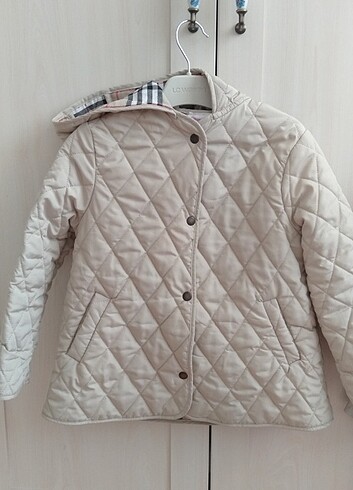 Burberry desenli mevsimlik mont