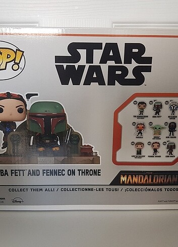  Beden Funko POP Star Wars Boba Fett and Fennec on Throne 486