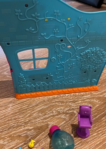 Mor ve mavi oyuncak ev seti - Görsel 5