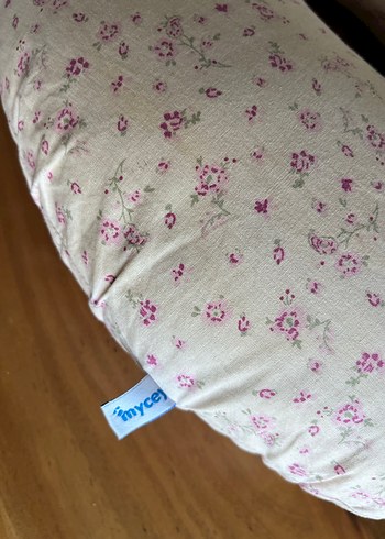 Bej Çiçek Desenli Emzirme ve Hamile Yastığı - Görsel 2