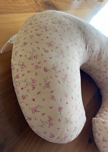 Bej Çiçek Desenli Emzirme ve Hamile Yastığı - Görsel 4