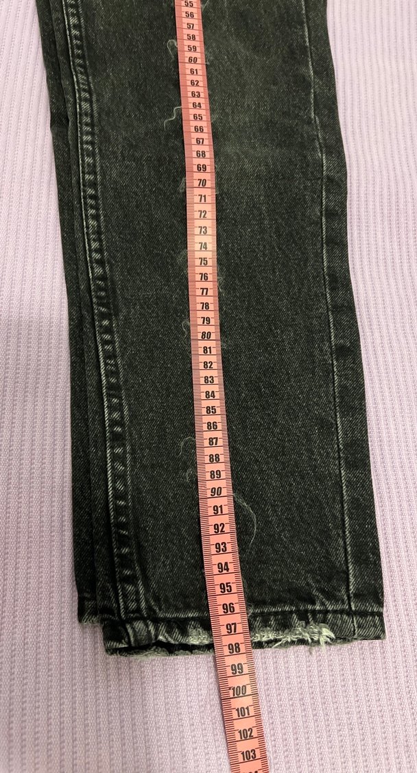 Kadın Siyah Midi Denim Pantolon - Görsel 4