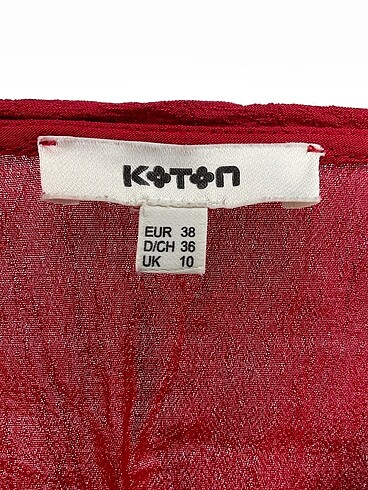38 Beden kırmızı Renk Koton Kısa Elbise %70 İndirimli.