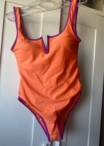 İpekyolu Burcu Esmersoy Koleksiyonu Turuncu Askılı Kadın Mayo - Görsel 4