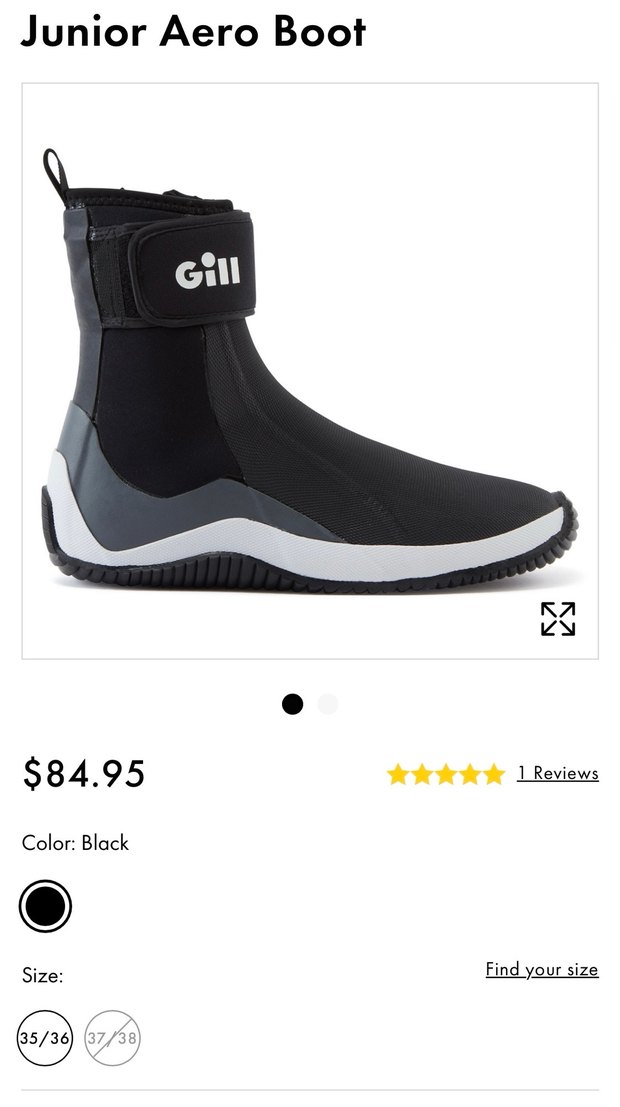 Gill marka neoprene cocuk yelken bot - Görsel 5