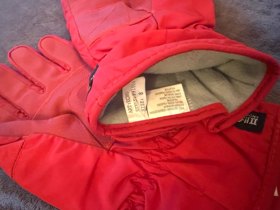 Kirmizi unisex kayak eldiveni - Görsel 2