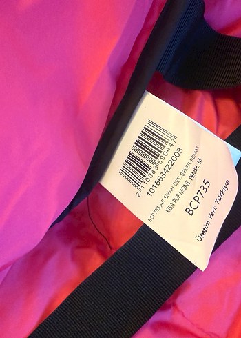 Düğmeli Pembe Kısa Kadın Kışlık Mont - Görsel 3