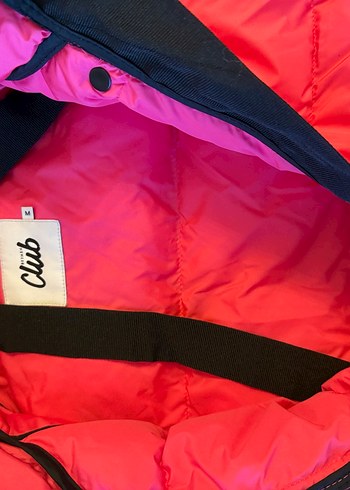 Düğmeli Pembe Kısa Kadın Kışlık Mont - Görsel 2