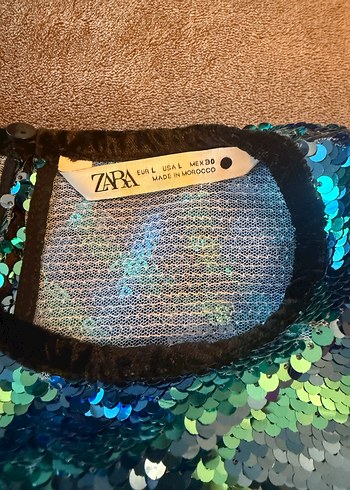 Payetli Çok Renkli Kadın Bluz - Görsel 3