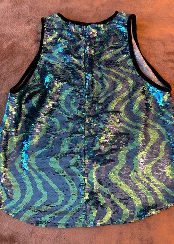 Payetli Çok Renkli Kadın Bluz - Görsel 2