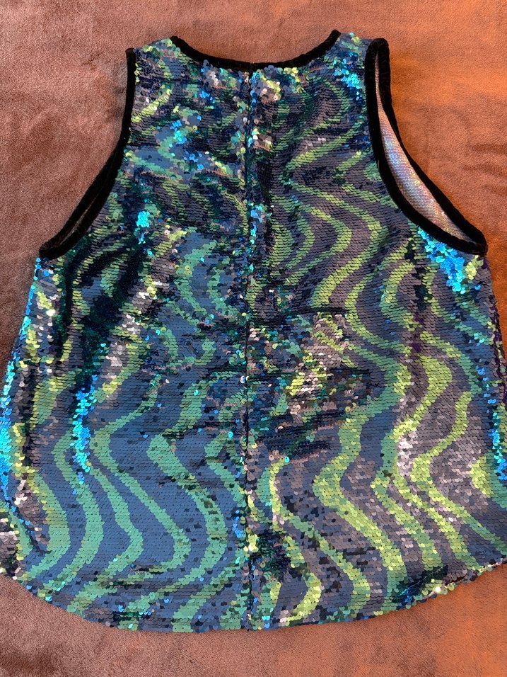 Payetli Çok Renkli Kadın Bluz - Görsel 2