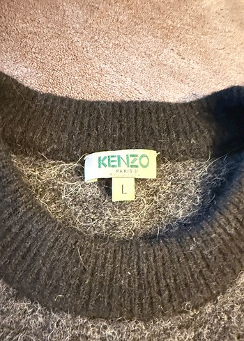 Kenzo gri göz nakisli yünlü kislik kazar - Görsel 2