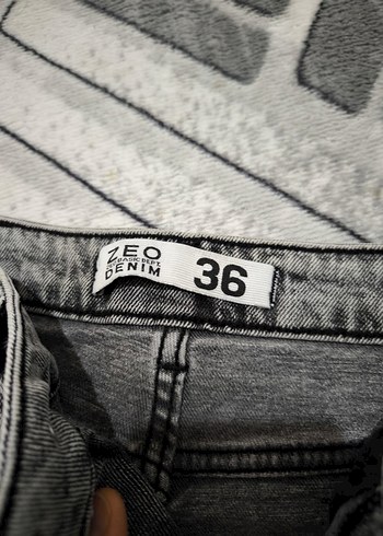 Diğer Gri Regular Fit Midi Kot Pantolon